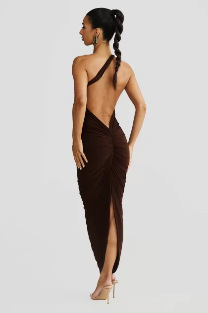 MELANI Chloe Multi Way Dress - Expresso Brown - Image 9