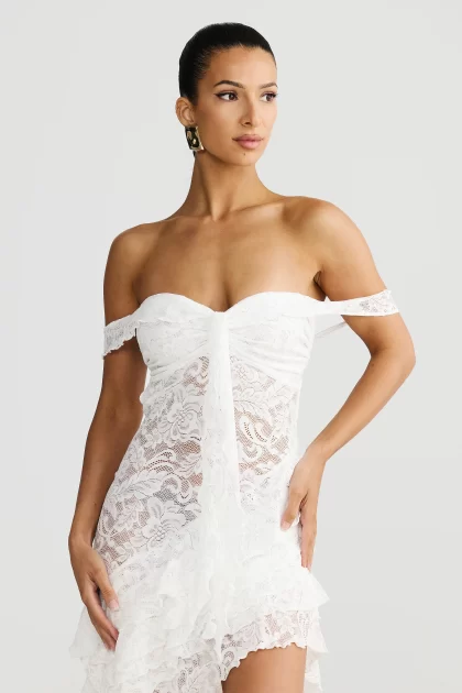 MELANI Miah Dress - White Lace - Image 2