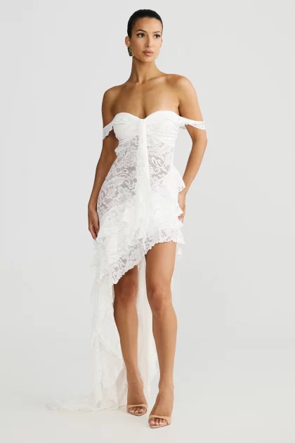 MELANI Miah Dress - White Lace - Image 6