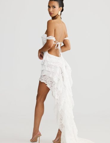 MELANI Miah Dress - White Lace