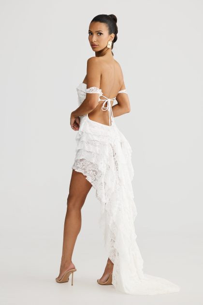 MELANI Miah Dress - White Lace