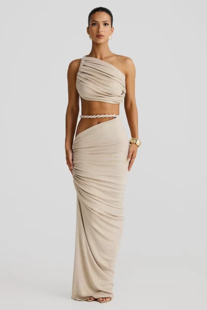 MELANI Licia Crop - Gold Marble - Image 3