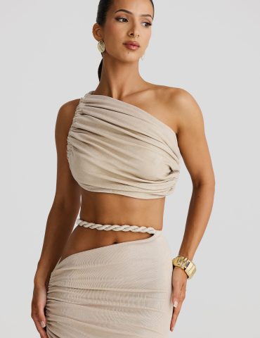 MELANI Licia Crop - Gold Marble