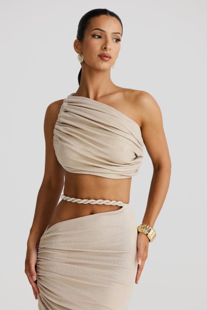 MELANI Licia Crop - Gold Marble