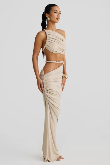 MELANI Licia Crop - Gold Marble - Image 4