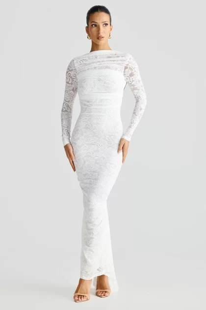 MELANI Amara Gown - White Lace - Image 2
