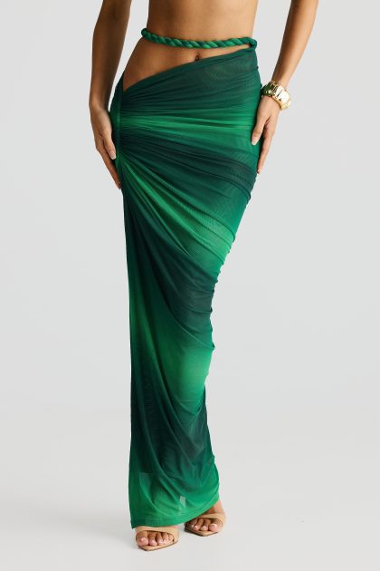 MELANI Zenaya Skirt - Emerald Ombre - Image 2
