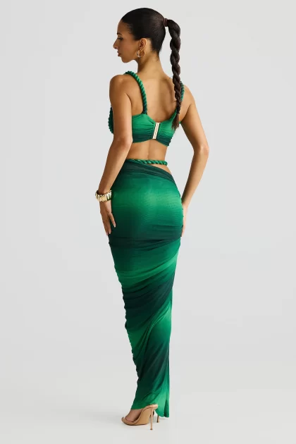MELANI Zenaya Skirt - Emerald Ombre - Image 3