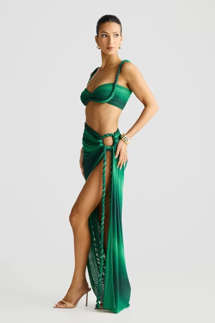MELANI Saira Skirt - Emerald Ombre - Image 3