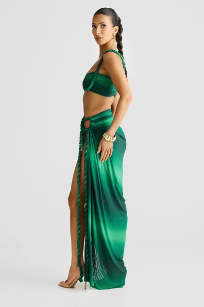 MELANI Saira Skirt - Emerald Ombre - Image 4