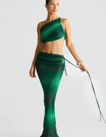 MELANI Valetta Skirt - Emerald Ombre