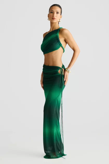 MELANI Valetta Skirt - Emerald Ombre - Image 3