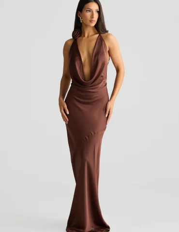 MELANI Josefina Gown - Espresso Brown