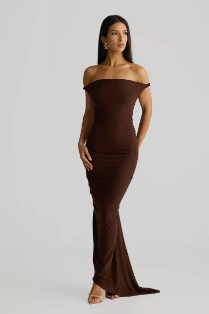 MELANI Maia Multi Way Gown - Espresso Brown