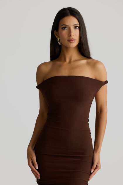 MELANI Maia Multi Way Gown - Espresso Brown - Image 3