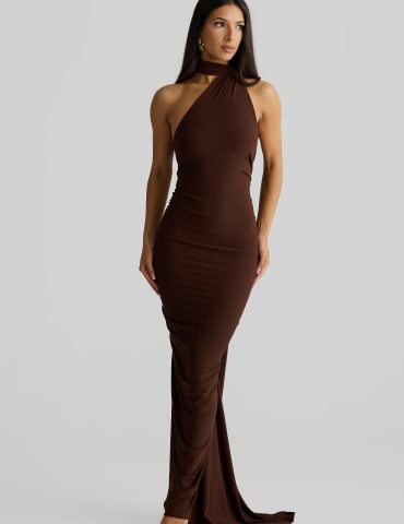 MELANI Constantina Gown - Espresso Brown