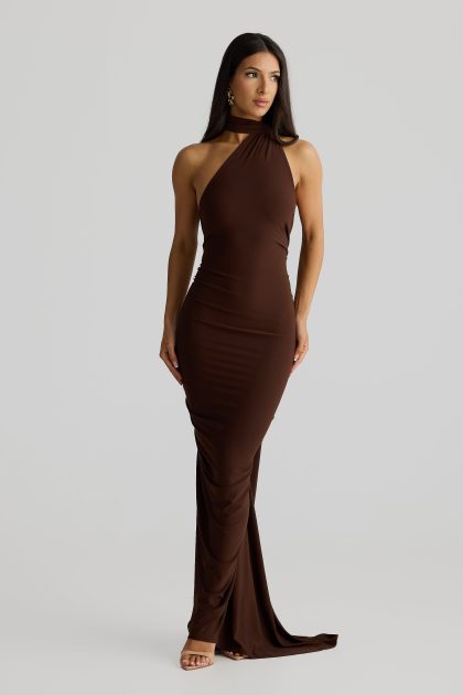 MELANI Constantina Gown - Espresso Brown