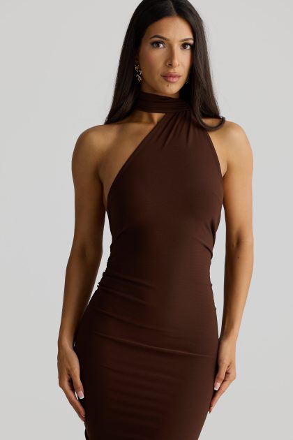 MELANI Constantina Gown - Espresso Brown - Image 3