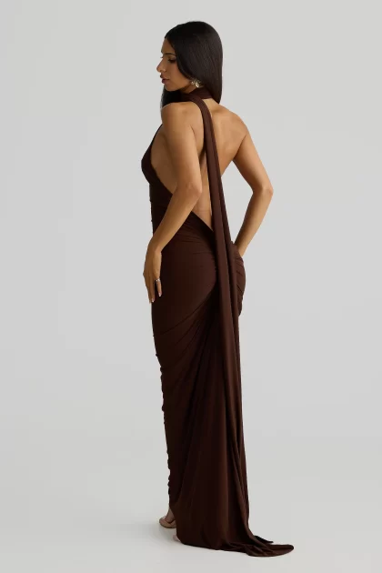 MELANI Constantina Gown - Espresso Brown - Image 2